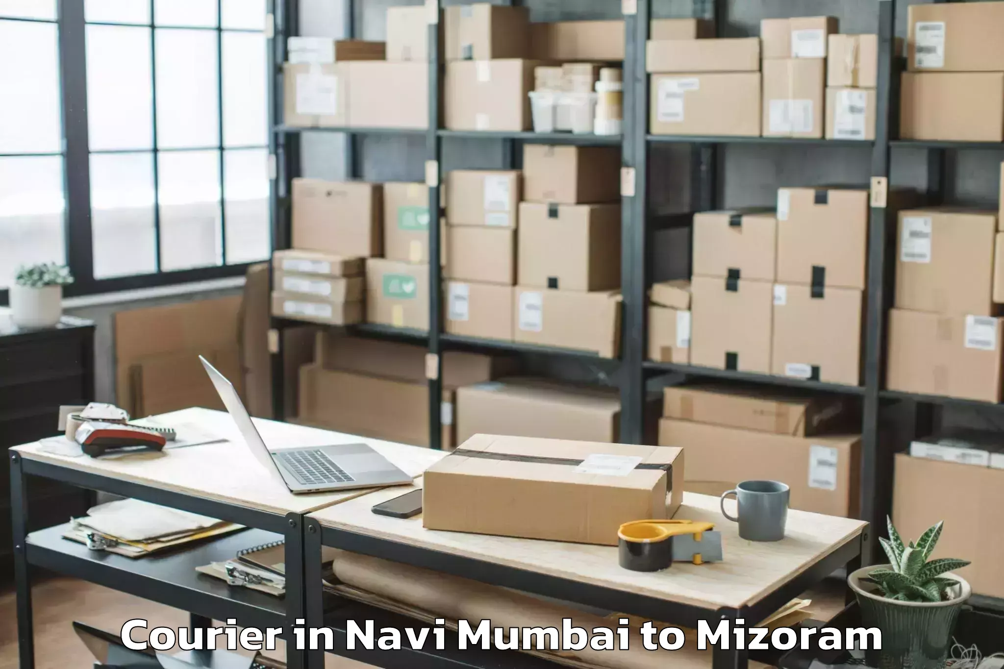 Book Navi Mumbai to Mizoram University Aizawl Courier